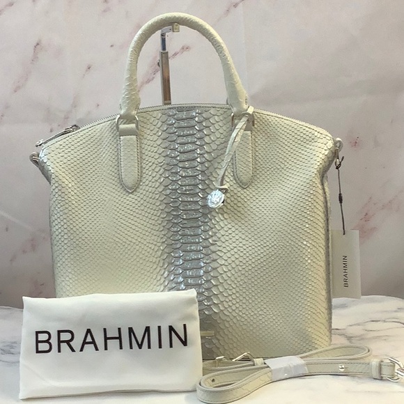 NWT BRAHMIN Large Duxbury Satchel & Reflect Harkness wallet - Picture 2 of 11